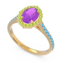 Halo Pave Oval Tapas Ring