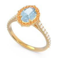 Halo Pave Oval Tapas Ring