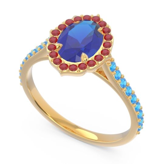 Halo Pave Oval Tapas Ring