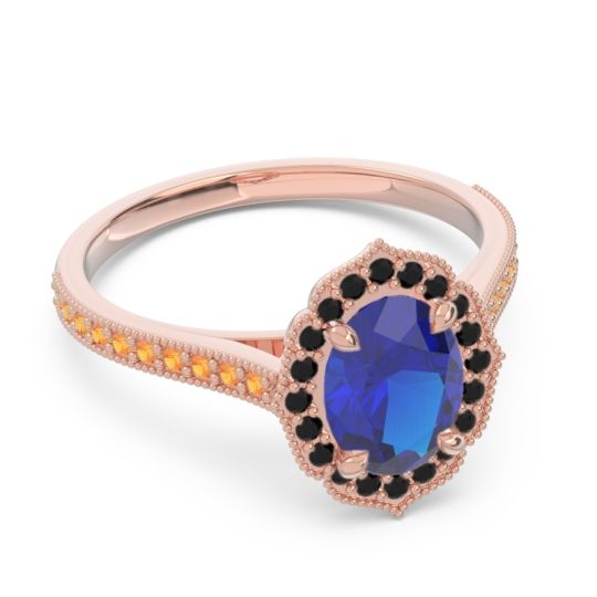 Halo Pave Oval Tapas Ring
