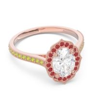 Halo Pave Oval Tapas Ring