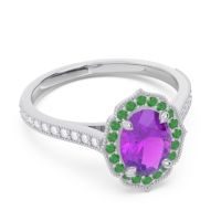 Halo Pave Oval Tapas Ring