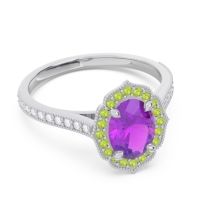 Halo Pave Oval Tapas Ring