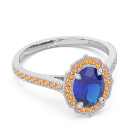 Halo Pave Oval Tapas Ring