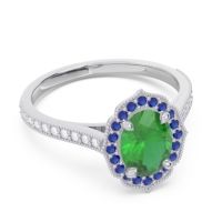 Halo Pave Oval Tapas Ring