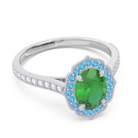 Halo Pave Oval Tapas Ring