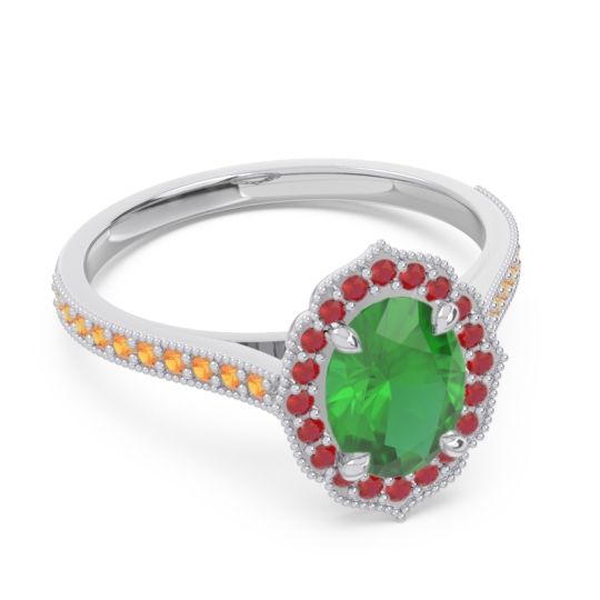 Halo Pave Oval Tapas Ring
