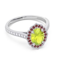Halo Pave Oval Tapas Ring