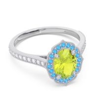 Halo Pave Oval Tapas Ring