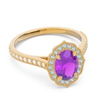 Halo Pave Oval Tapas Ring