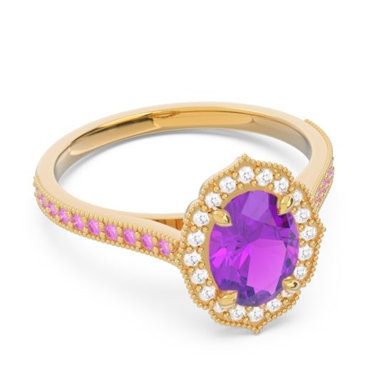 Halo Pave Oval Tapas Ring