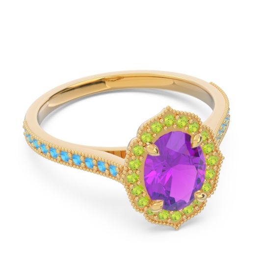 Halo Pave Oval Tapas Ring