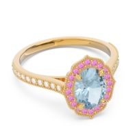 Halo Pave Oval Tapas Ring