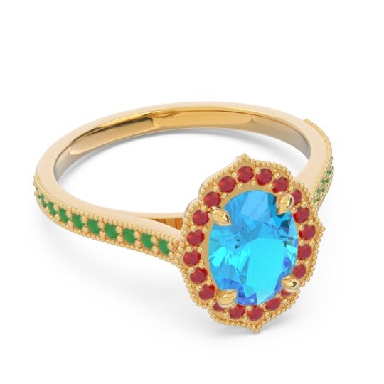 Halo Pave Oval Tapas Ring