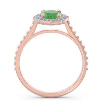 Halo Pave Oval Tapas Ring