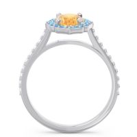 Halo Pave Oval Tapas Ring