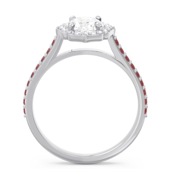 Halo Pave Oval Tapas Ring