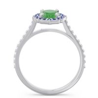 Halo Pave Oval Tapas Ring