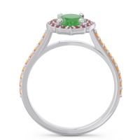Halo Pave Oval Tapas Ring