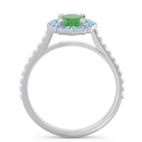 Halo Pave Oval Tapas Ring