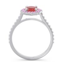 Halo Pave Oval Tapas Ring