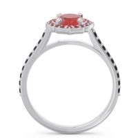 Halo Pave Oval Tapas Ring