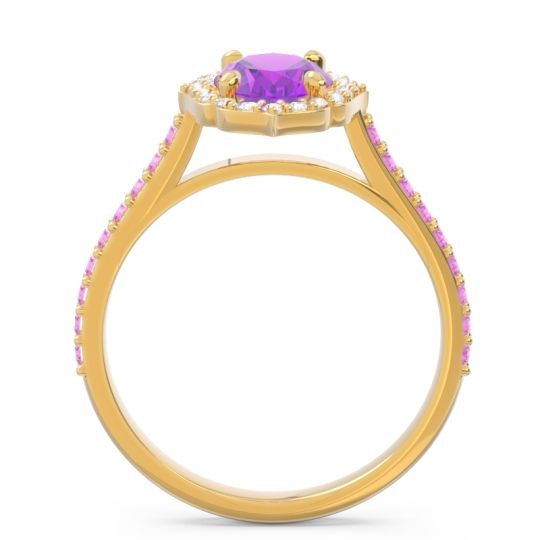 Halo Pave Oval Tapas Ring