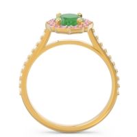 Halo Pave Oval Tapas Ring