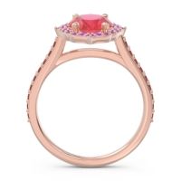Halo Pave Grand Oval Prasava Ring