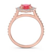 Halo Pave Grand Oval Prasava Ring