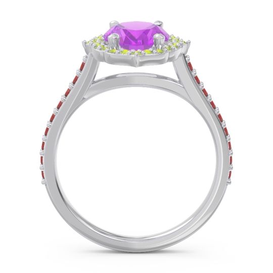 Halo Pave Grand Oval Prasava Ring
