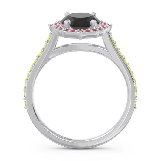 Halo Pave Grand Oval Prasava Ring