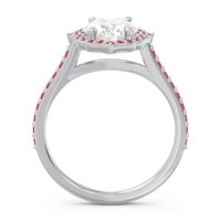 Halo Pave Grand Oval Prasava Ring