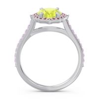 Halo Pave Grand Oval Prasava Ring