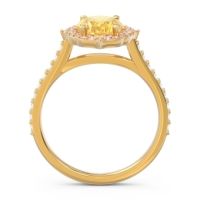 Halo Pave Grand Oval Prasava Ring