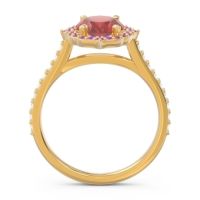 Halo Pave Grand Oval Prasava Ring