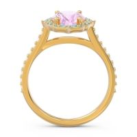 Halo Pave Grand Oval Prasava Ring