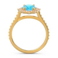 Halo Pave Grand Oval Prasava Ring