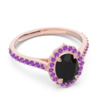 Halo Milgrain Pave Oval Kothari Ring