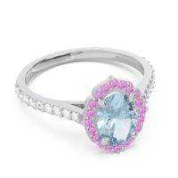 Halo Milgrain Pave Oval Kothari Ring