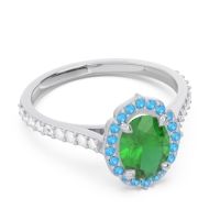 Halo Milgrain Pave Oval Kothari Ring