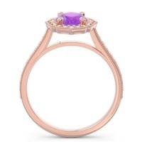 Halo Milgrain Pave Oval Kothari Ring