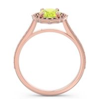 Halo Milgrain Pave Oval Kothari Ring