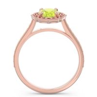 Halo Milgrain Pave Oval Kothari Ring