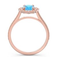 Halo Milgrain Pave Oval Kothari Ring