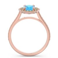 Halo Milgrain Pave Oval Kothari Ring