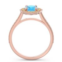Halo Milgrain Pave Oval Kothari Ring