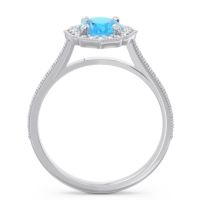 Halo Milgrain Pave Oval Kothari Ring