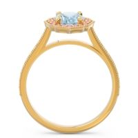 Halo Milgrain Pave Oval Kothari Ring