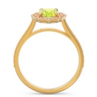 Halo Milgrain Pave Oval Kothari Ring
